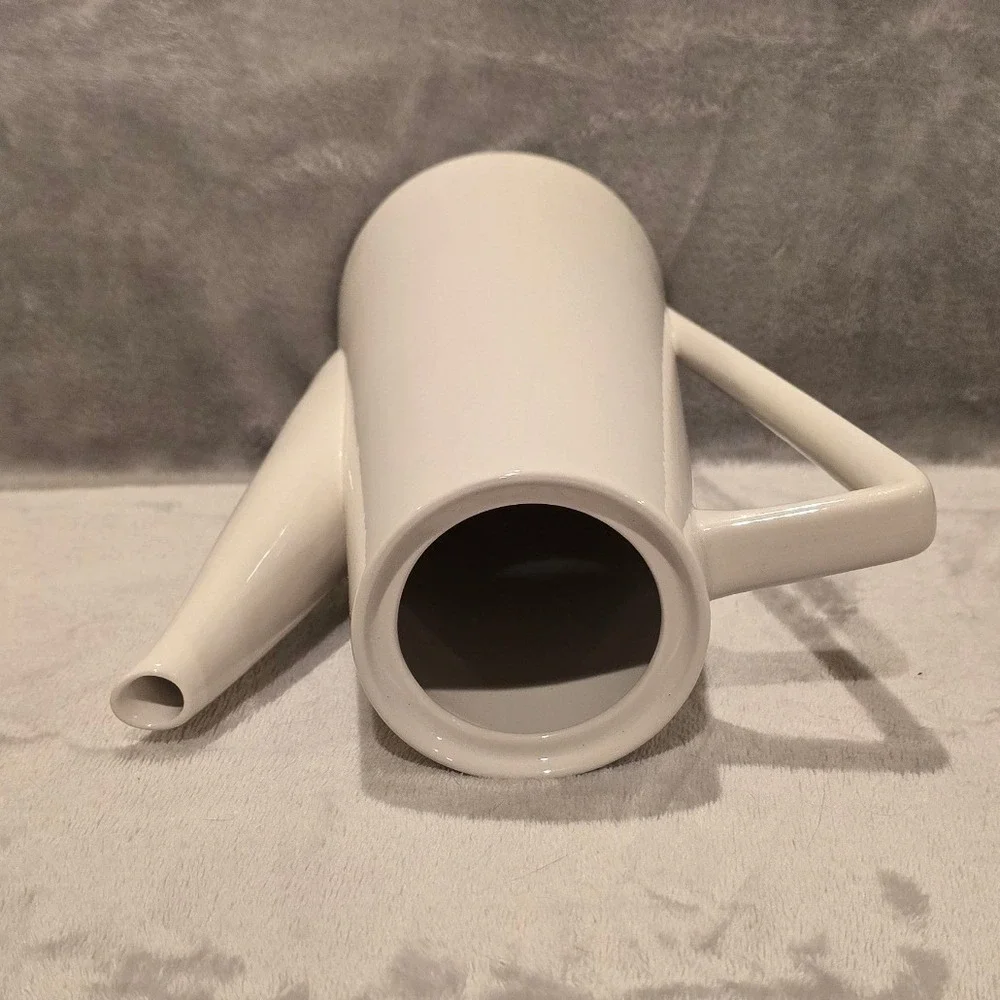 Harmony House Moonstone 4253 Ironstone Coffee Pot White Mid Century Modern Japan